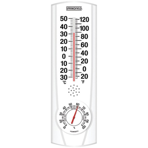 Springfield Plainview Indoor/outdoor Thermometer W/hygrometer Tap90116 :  Target