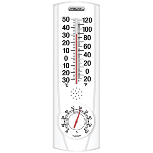 Nature Spring Indoor/Outdoor Wall Thermometer and Humidity Gauge