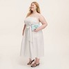 Women's Mini Polka Dot Tie-Waist Midi Dress -  kate spade new york x Target Cream/Black - 3 of 4