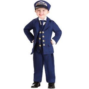 HalloweenCostumes.com Boys North Pole Train Conductor Toddler Costume for Boys - 1 of 2