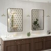 Apmir Rectangular Aluminum Alloy Framed and Tempered Glass Wall Bathroom Vanity Mirror in Matte Black/ Gold/ Silver/ Brown - 2 of 4