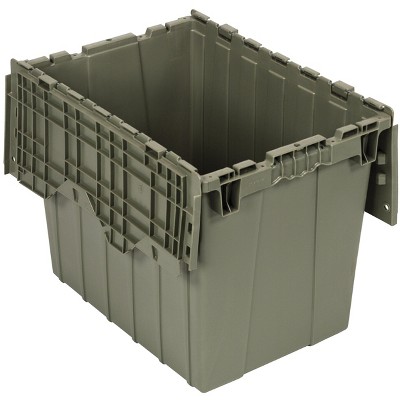Quantum Storage Systems Heavy Duty Attached Top Container, 21-1/2"W X 15-1/4"D X 17-1/4"H Overall Size, 2.31 Cu.Ft. Volume, Recessed