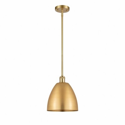 Metal Bristol - 1 Light Pendant In Industrial Style-10.88 Inches Tall and 9 Inches Wide