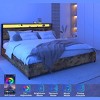 NicBex Industrial Style Metal Bed Frame with Storage Headboard & 4 Drawers,Modern Platform Bed for Bedroom,No Box Spring Needed - 2 of 4