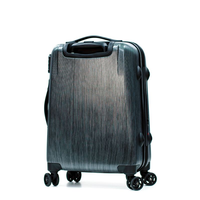 Olympia USA Aerolite Expandable Hardside Checked Spinner Suitcase - Gray, 3 of 8