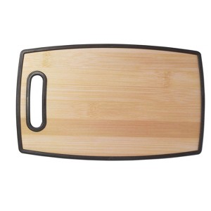 9" x 14.5" Slip-resistant Cutting Board with Handle,  Bamboo-Designed Plastic Cutting Board , Dishwasher Safe, Stylish, and Durable Kitchen Essential - 1 of 3