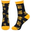 Shiny Bee Patterned Socks from the Sock Panda (Men's Sizes Adult Large) - 3 of 3