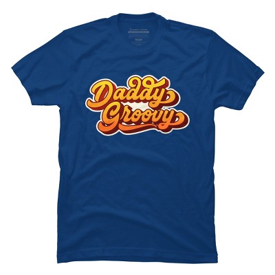 Men's Design By Humans Retro Vintage Daddys Groovy By AmberDawn888 T-Shirt