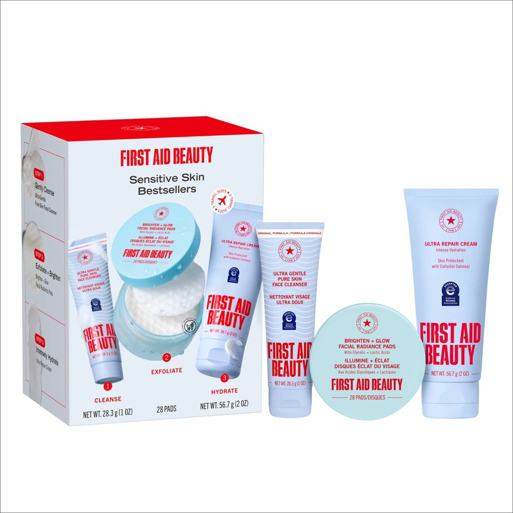 FIRST AID BEAUTY Sensitive Skin Bestsellers Kit - Travel Size - 3pc -Beauty Studio