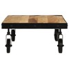 vidaXL Coffee Table with Wheels Solid Mango Wood 39.4 in.x21.7 in.x10.2 in. - 3 of 4