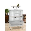 Prevue Pet Products 36" x 24" x 66" Select Wrought Iron Parrot Bird Cage, Pewter - 2 of 4