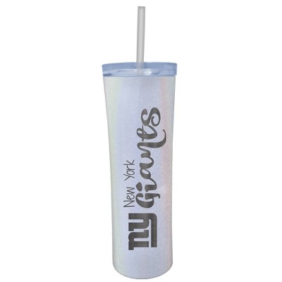 NFL New York Giants 18oz Opal Skinny Tumbler with Straw