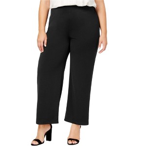 NY Collection Womens Pull On Casual Wide Leg Pants - 1 of 1