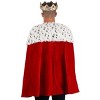 HalloweenCostumes.com   Adult's Medium Royal Cape Accessory, Black/White/Red - 4 of 4