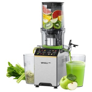 WHALL® Cold Press Juicer Machine with Touchscreen, Slow Masticating Machines with 4.5" Extra Large Feed Chute, Reverse Function, Soft & Hard Models - 1 of 4