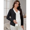INSPIRE CHIC Women's Maternity Button Down Shirts Pregnancy Clothes Long Sleeve V Neck Faux 2-Pcs Nursing Tops - 2 of 4