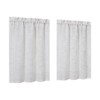 Small Window Curtains Kitchen Curtains with Rod Pocket Farmhouse Curtains Solid Curtains for Bathroom Cafe Window Bedroom Dining Room Light Filtering - 2 of 4