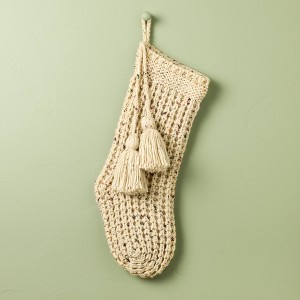 20" Confetti Fleck Waffle Knit Christmas Stocking - Hearth & Hand™ with Magnolia - 1 of 3