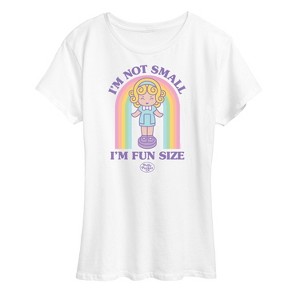 Women's - Polly Pocket - Not Small Fun Size- Women's Short Sleeve Graphic Tee Short Sleeve Graphic T-Shirt - 1 of 4