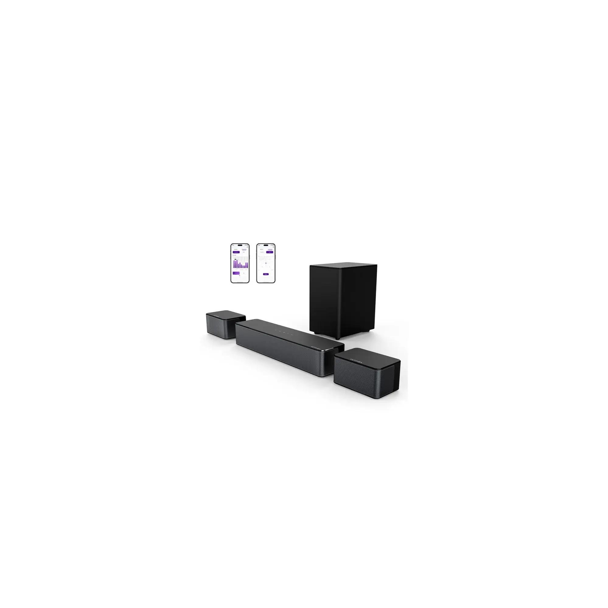 ULTIMEA Poseidon M3T 5.1 Surround Sound Bar, with Wireless Subwoofer and Rear Speakers, 350W