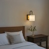 ALOADECOR W5'' 1-Light Modern Elegant Brass And Black Bathrooom Vanity Light With Milk White Glass Shades - 4 of 4