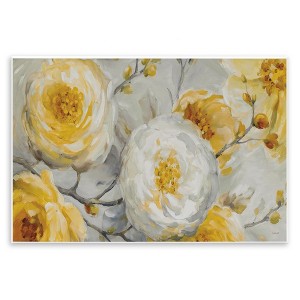 Stupell Industries Layered Flower Blossoms Yellow Wall Plaque Art - 1 of 4