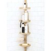 4 Tier Tension Corner Shower Caddy White/Gold - Bath Bliss - 2 of 4