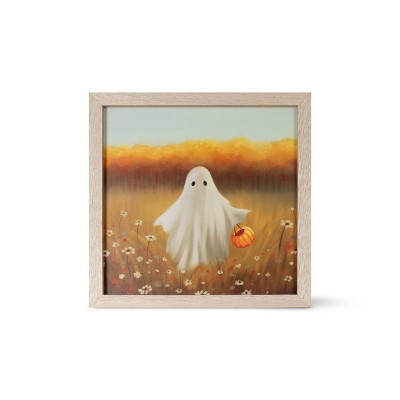 Ghost Artwork Pumpkin Basket - Bullseye's Playground™