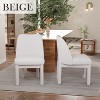 Mlmh & Kngwa 21.5”W Chenille Dining Chair Set of 2, Modern Kitchen Chairs with Wood Legs - 2 of 4