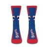 MLB Texas Rangers Adult Crew Socks: Cushioned Heel & Toe, Knit Logo Design - 2 of 3