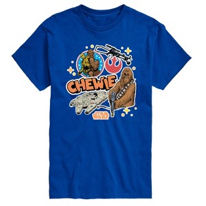 Men's - Star Wars - Chewie Stickers Short Sleeve Graphic T-Shirt - 1 of 3