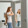 Americanflat Over The Door Mirror - Door Mirror for Bedroom, Bathroom, Dorm, Long Full Body Mirror - Light Wood - 4 of 4
