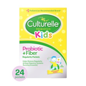 Culturelle Kids' Daily Probiotic + Fiber Packets for Restoring Regularity - 1 of 4