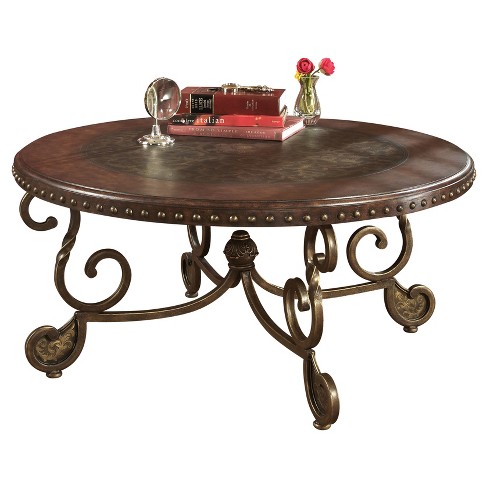 Rafferty Coffee Table Dark Brown - Signature Design By ...