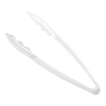 Smarty Had A Party 9" White Disposable Plastic Serving Tongs (48 Tongs)