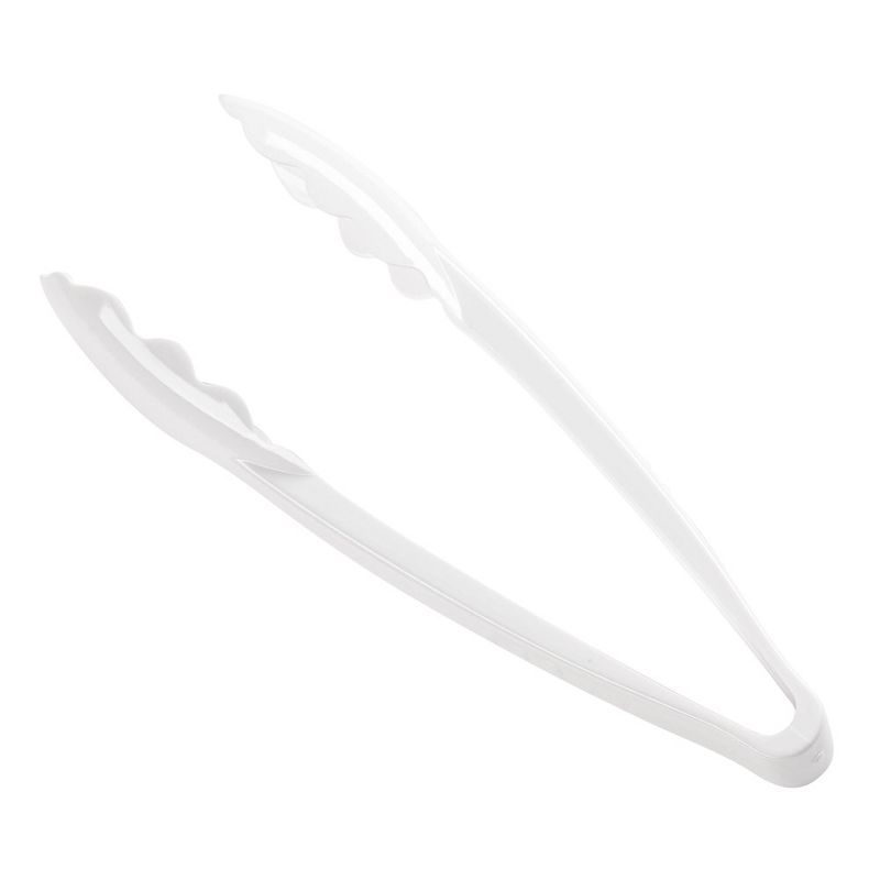 Smarty Had A Party 9" White Disposable Plastic Serving Tongs (48 Tongs), 1 of 7