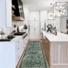 Coucheta Washable Vintage Floral Area Rug, Non-Slip Low Pile Carpet, Non-Shedding Retro Oriental Design Mat for Living Room, Bedroom, Dining Room - 3 of 4