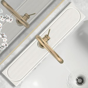 Fast Drying Super Absorbent Diatomite Mat - Raised Feet, Fits Kitchen Sink/Bathroom, Anti-Moisture - 1 of 4