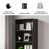 Lirago,Adjustable 4-Shelf Wooden Bookcase-Freestanding Home Office & Living Room Storage,Black - 4 of 4