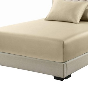 Egyptian Linens Fitted Sheet Only - 100% Bamboo Viscose - 1 of 4