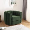 CAVINAS Swivel Accent Barrel Chair, Modern Upholstered Round Armchair for Living Room with 360-Degree Swivel - 2 of 4