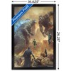 Trends International Justice League vs. Godzilla vs. Kong - Street Battle Framed Wall Poster Prints - 3 of 4