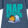 - Garfield - Nap Attack Graphic Short Sleeve Fleece Dress - 2 of 4