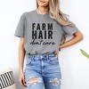Simply Sage Market Women's Farm Hair Don't Care Short Sleeve Garment Dyed Tee - 2 of 4