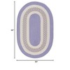 Colonial Mills Flowers Bay - Amethyst 5 Ft round Round Rug Indoor/Outdoor 100% Polypropylene - 2 of 2