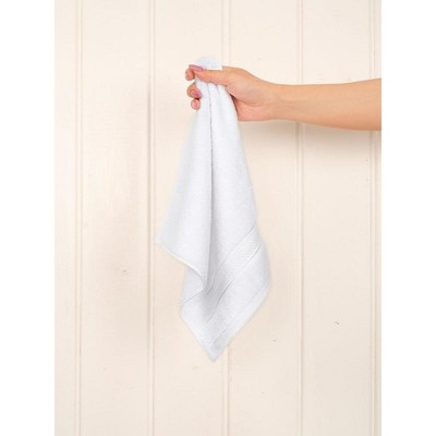 White Turkish Cotton Luxury Washcloth Set