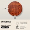 John Boos Boos Block CCB Series Round Large Reversible Wood Chopping Board, 3-Inch Thickness, 18" x 18" x 3" - 2 of 4
