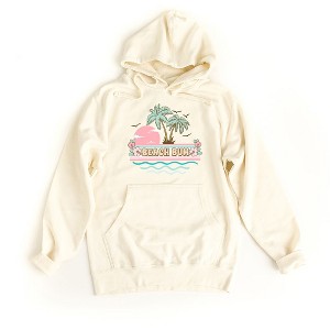 Simply Sage Market Women's Graphic Hoodie Beach Bum Stripes - 1 of 2