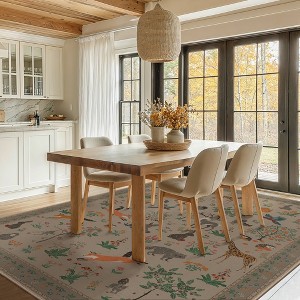 Abynow Medallion Distressed Persian Indoor Area Rug - 1 of 4