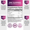Zinc Supplement 50mg Gummies for Adults - Max Strength Skin Health & Immune Support Gummy, Vegan, Non-GMO & Gluten Free - 60 Gummies - 2 of 4